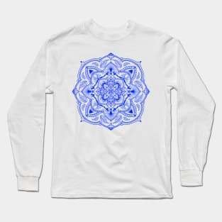 Royal Blue Mandala Long Sleeve T-Shirt